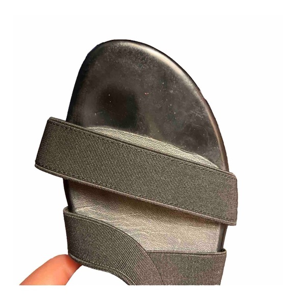 Stuart Weitzman Experience Elastic Strap Gladiator Black Sandals 7.5 Spain - Picture 5 of 7